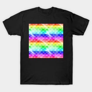 Rainbow Metal With Lazer Lines T-Shirt